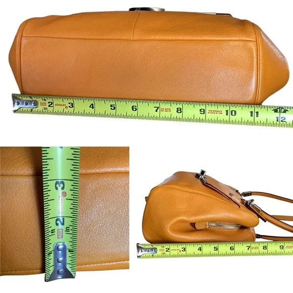 Coach Leather Madison Madeline 25166 Legacy Crossbody Satchel Bag in Saffron - Picture 14 of 16